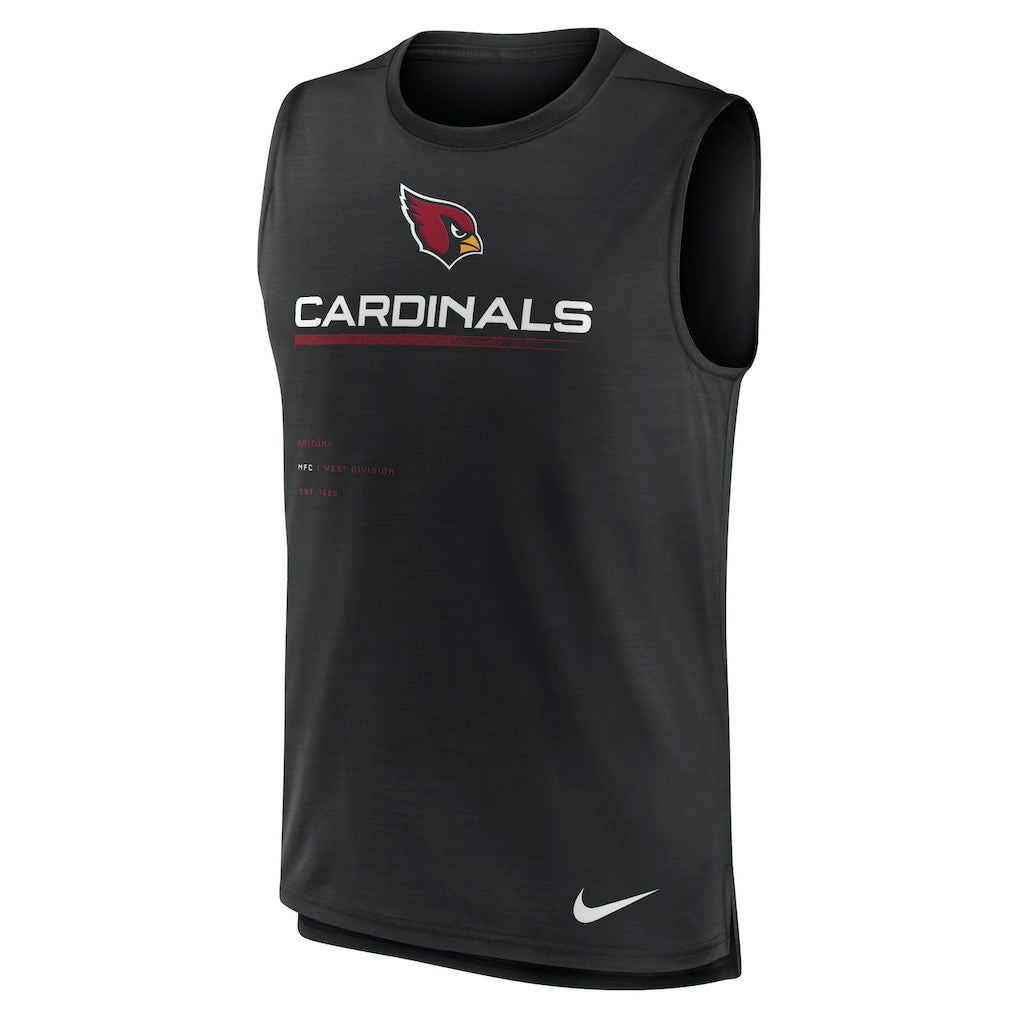 Arizona Cardinals Muscle Trainer Tank Top - Black Tops