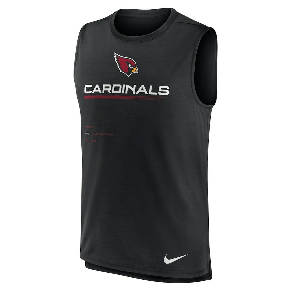 Arizona Cardinals Muscle Trainer Tank Top - Black Tops