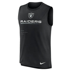 Las Vegas Raiders Muscle Trainer Tank Top - Black Tops