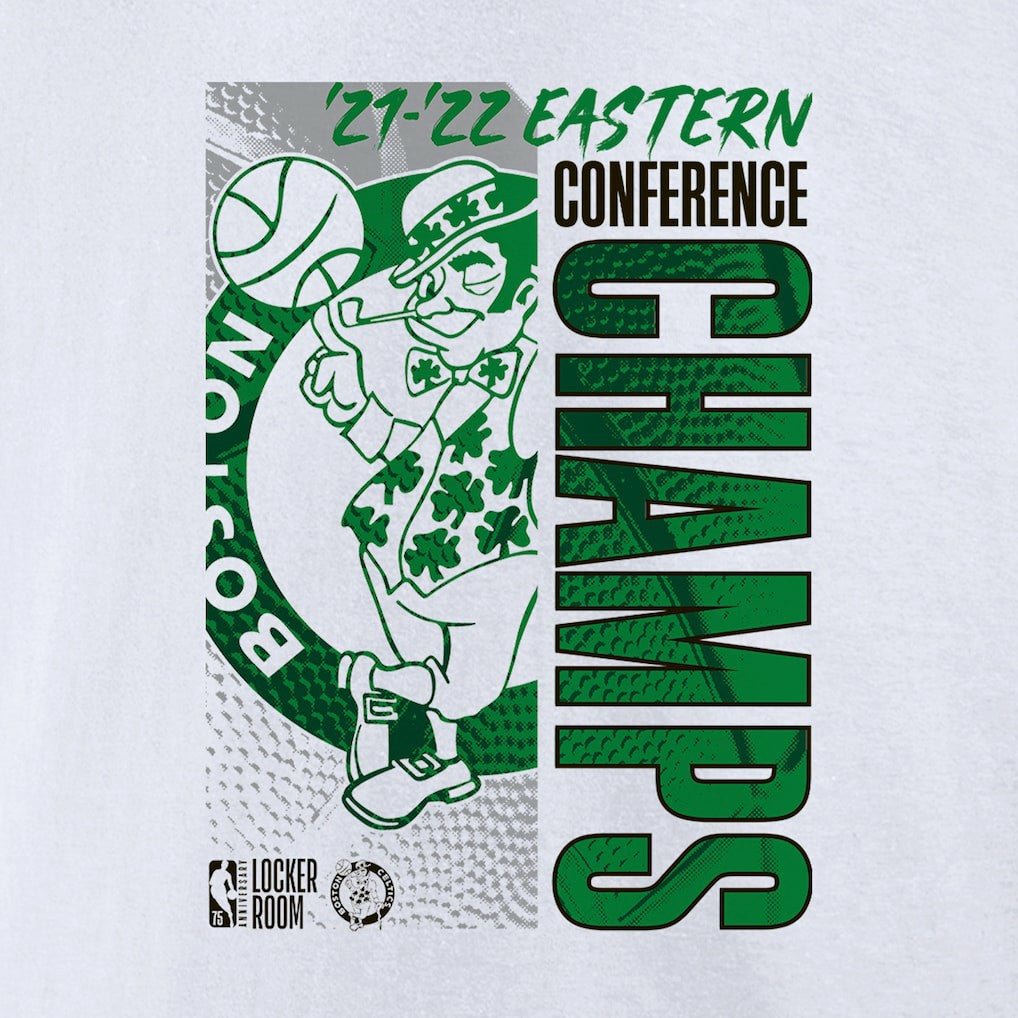 Boston Celtics 2022 Eastern Conference Champions Locker Room T-Shirt White - Fanatics
