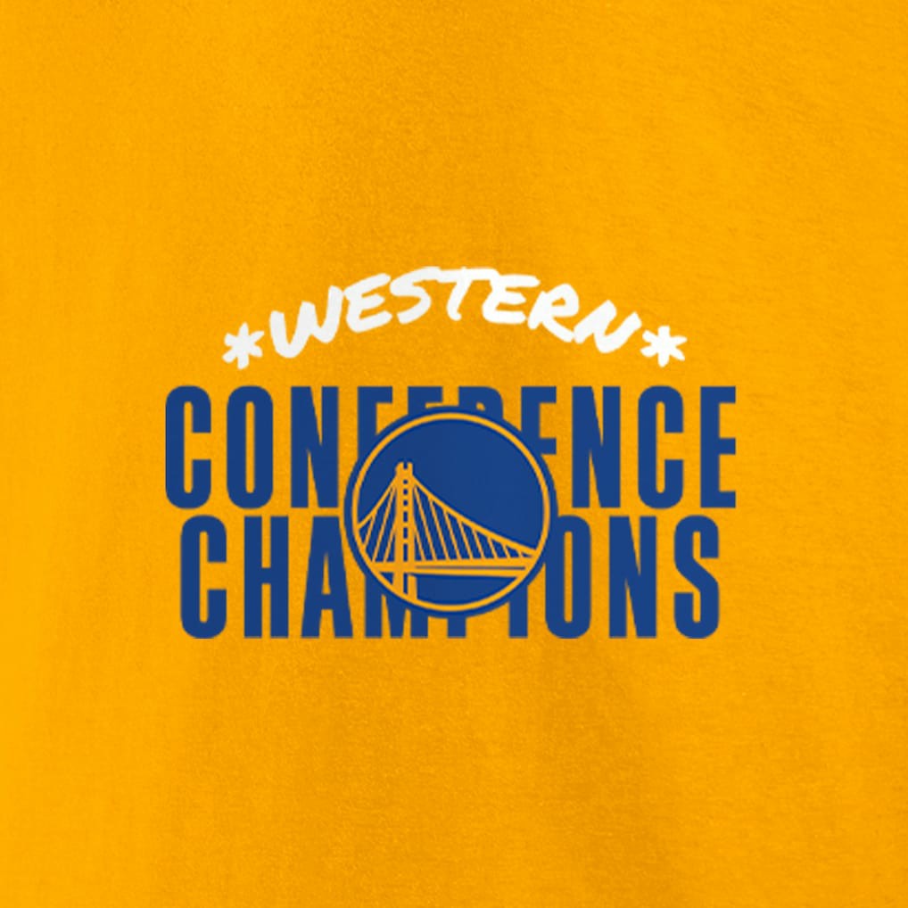 Golden State Warriors Women's 2022 Western Conference Champions Balanced Attack Roster V-Neck T-Shirt Gold - Fanatics