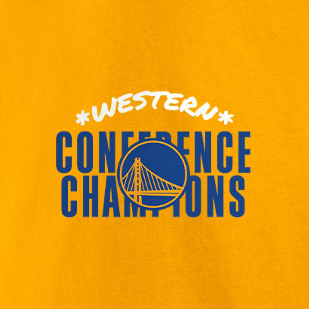 Golden State Warriors Women's 2022 Western Conference Champions Balanced Attack Roster V-Neck T-Shirt Gold - Fanatics