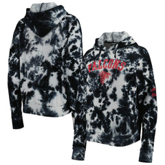 Atlanta Falcons New Era Women's Cloud Dye Fleece Pullover Hoodie - Black Hoodies