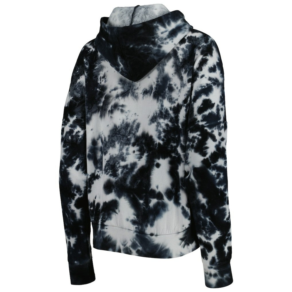 Atlanta Falcons New Era Women's Cloud Dye Fleece Pullover Hoodie - Black Hoodies