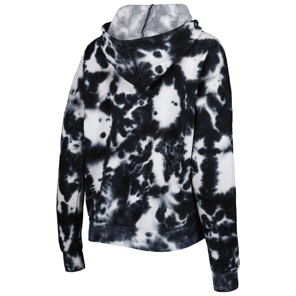 Kansas City Chiefs New Era Women's Cloud Dye Fleece Pullover Hoodie - Black Hoodies