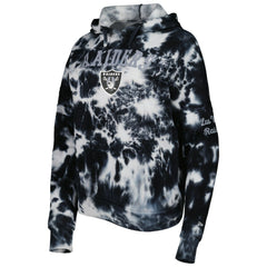 Las Vegas Raiders New Era Women's Cloud Dye Fleece Pullover Hoodie - Black Hoodies