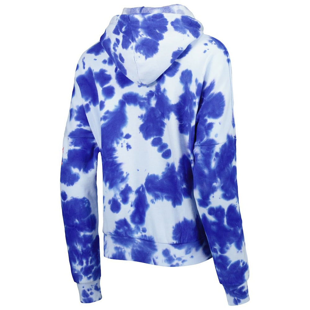New England Patriots New Era Women's Cloud Dye Fleece Pullover Hoodie - Royal Hoodies