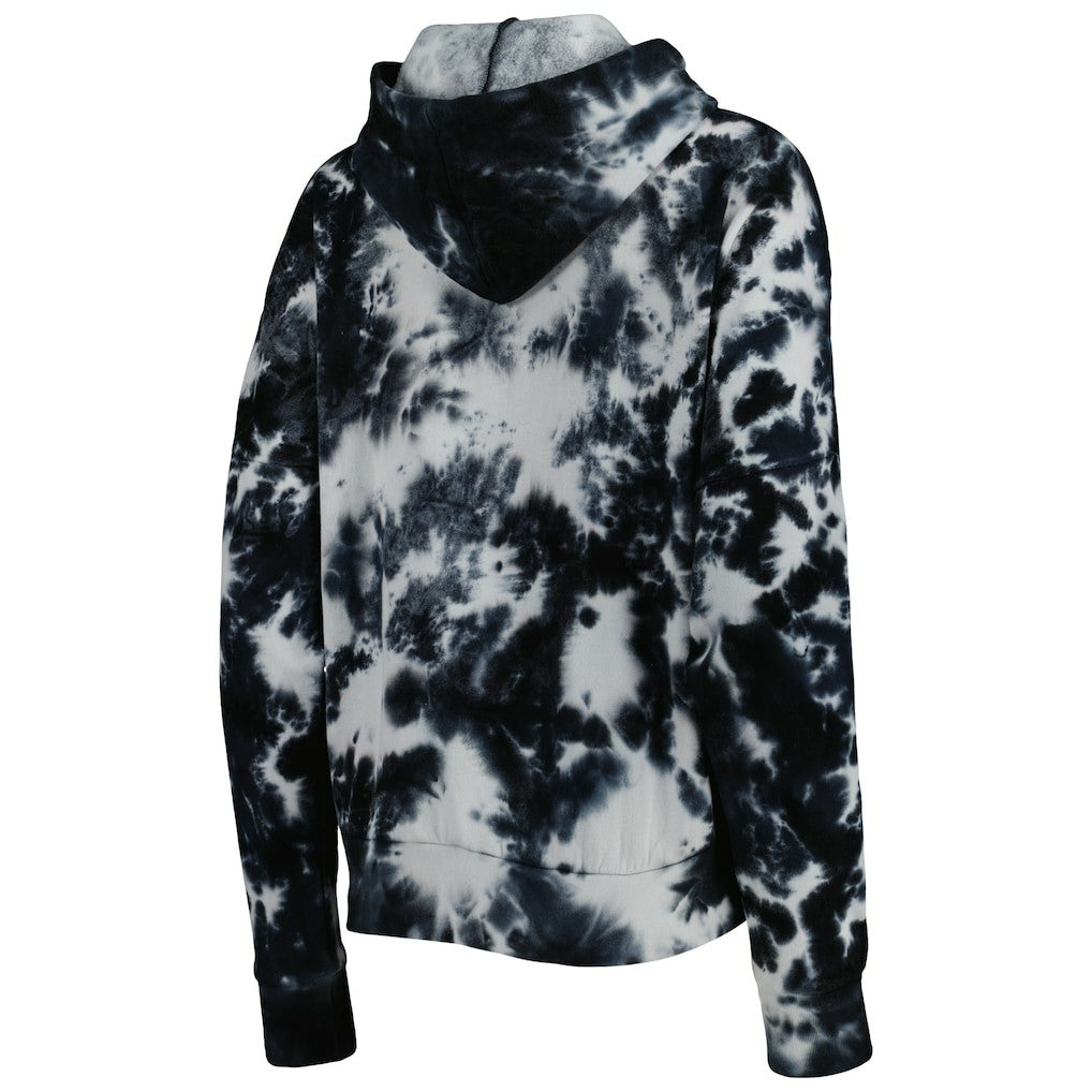 New Orleans Saints New Era Women's Cloud Dye Fleece Pullover Hoodie - Black Hoodies