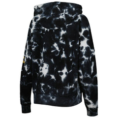Pittsburgh Steelers New Era Women's Cloud Dye Fleece Pullover Hoodie - Black Hoodies