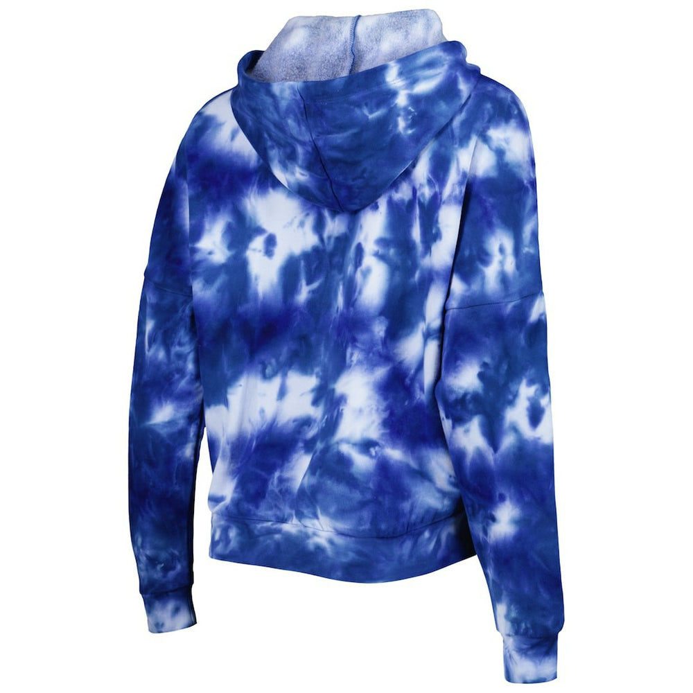 Seattle Seahawks New Era Women's Cloud Dye Fleece Pullover Hoodie - Royal Hoodies