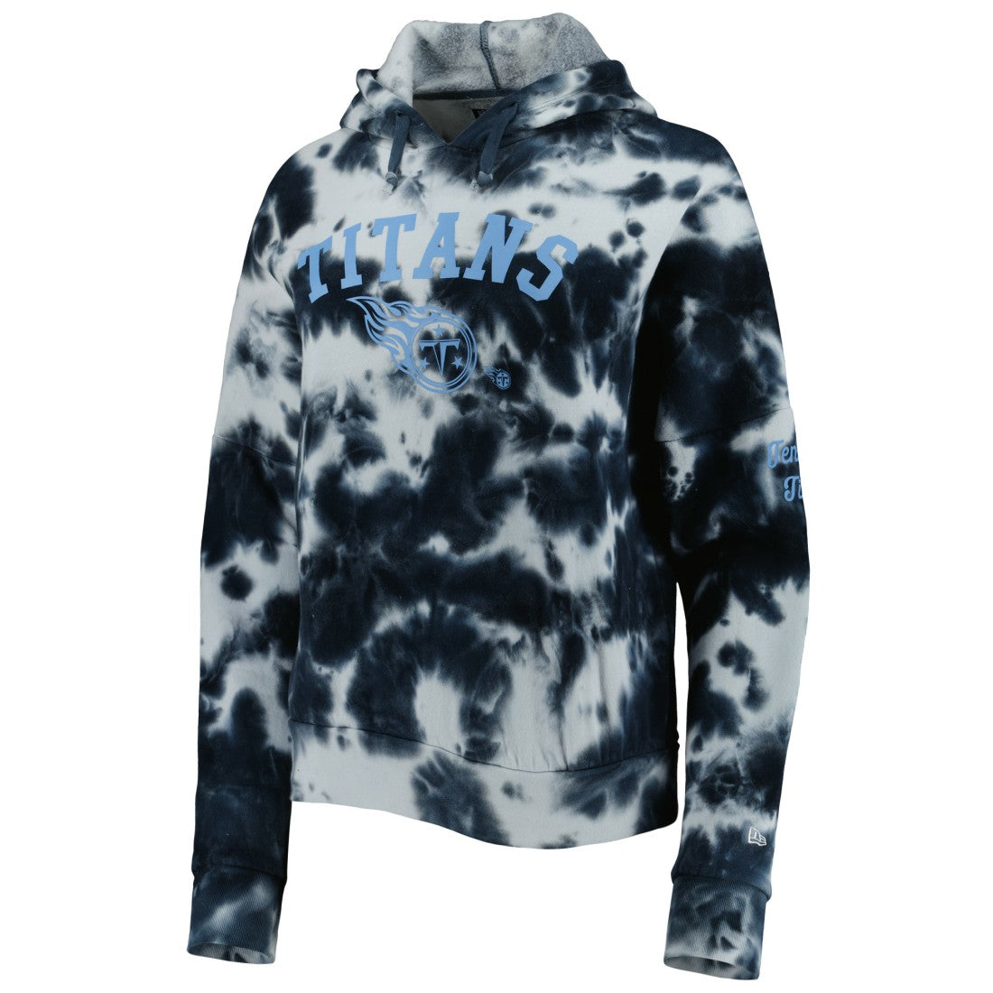 Tennessee Titans New Era Women's Cloud Dye Fleece Pullover Hoodie - Navy Hoodies