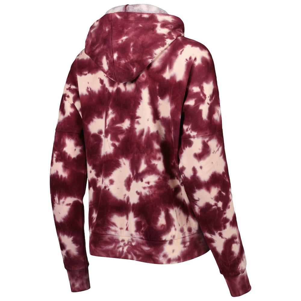 Washington Commanders New Era Women's Cloud Dye Fleece Pullover Hoodie - Burgundy Hoodies