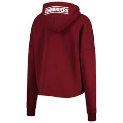 Washington Commanders New Era Women's Foil Sleeve Pullover Hoodie - Burgundy Hoodies