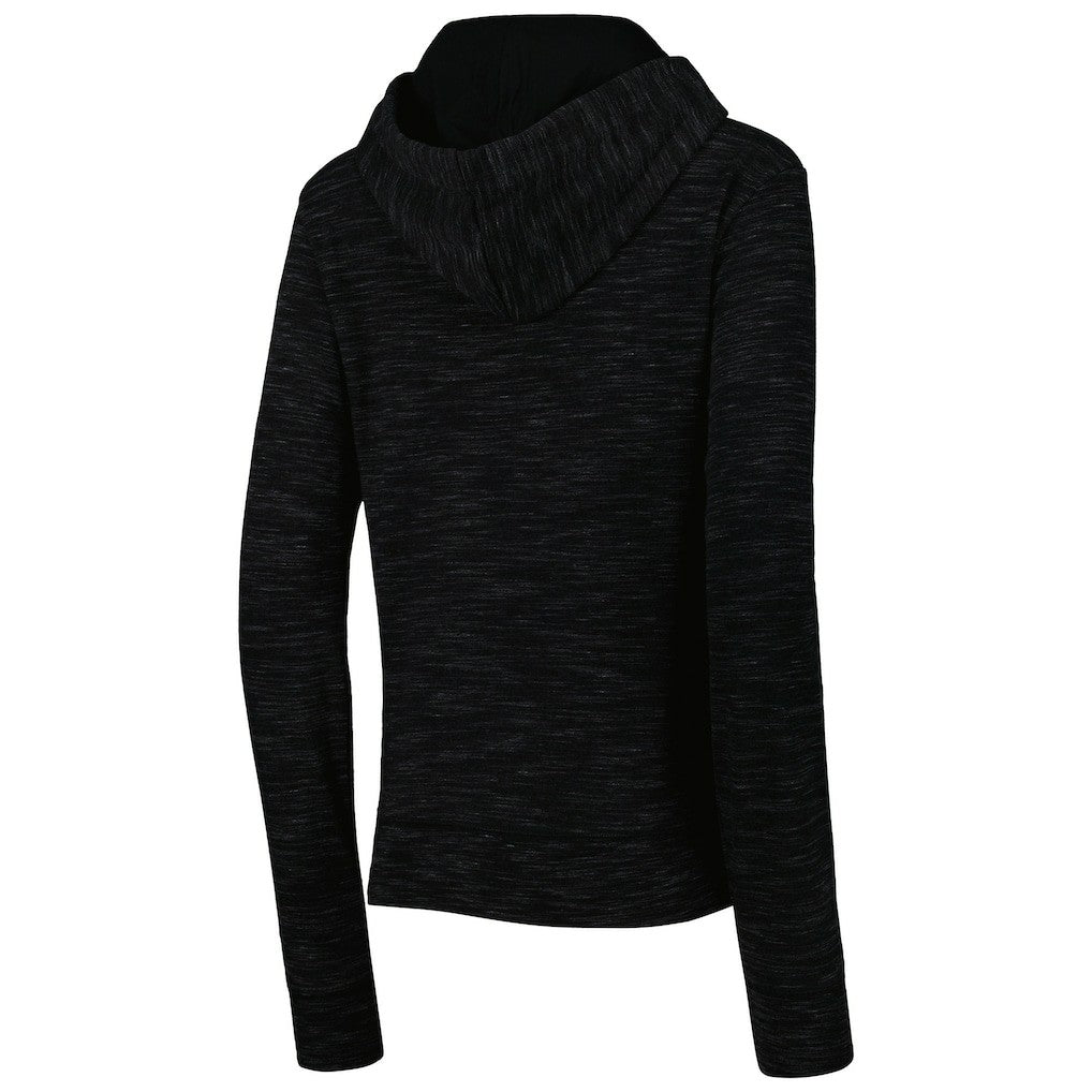 New Orleans Saints New Era Women's Reverse Space-Dye Full-Zip Hoodie - Black Hoodies