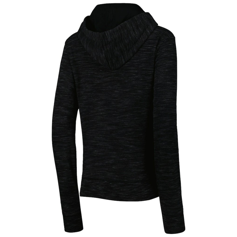 New Orleans Saints New Era Women's Reverse Space-Dye Full-Zip Hoodie - Black Hoodies