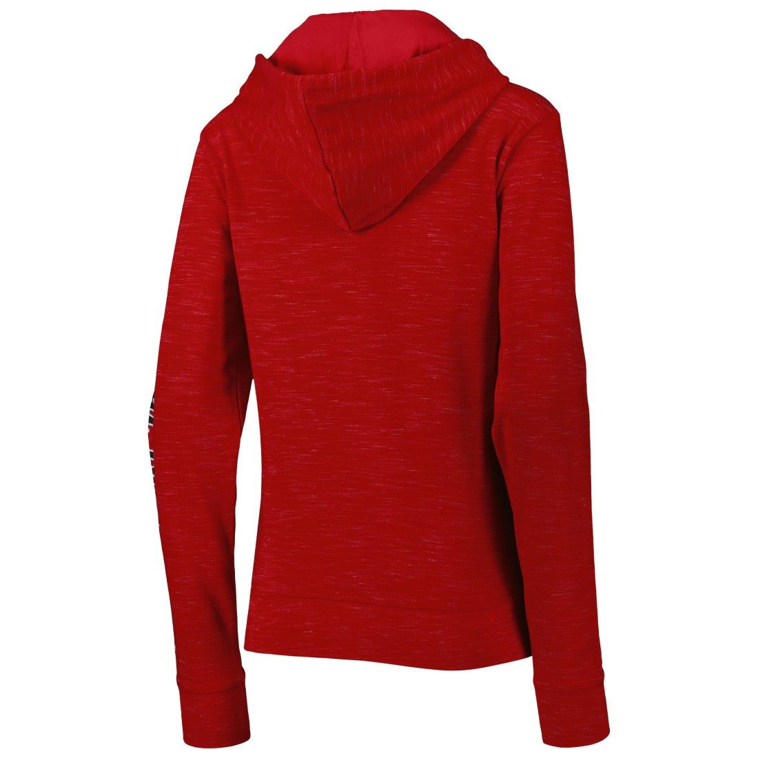 Tampa Bay Buccaneers New Era Women's Reverse Space-Dye Full-Zip Hoodie - Red Hoodies