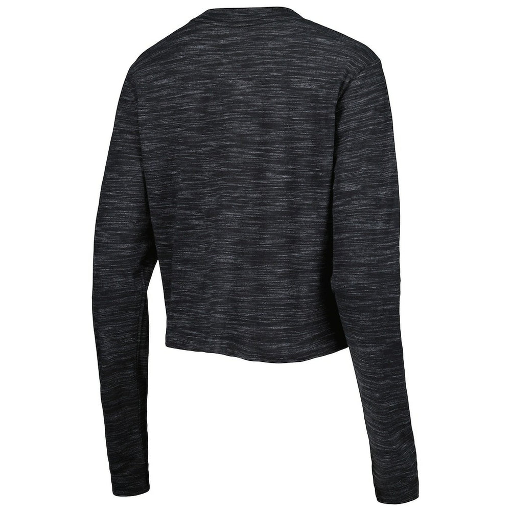 Las Vegas Raiders New Era Women's Crop Long Sleeve T-Shirt - Black T-shirts