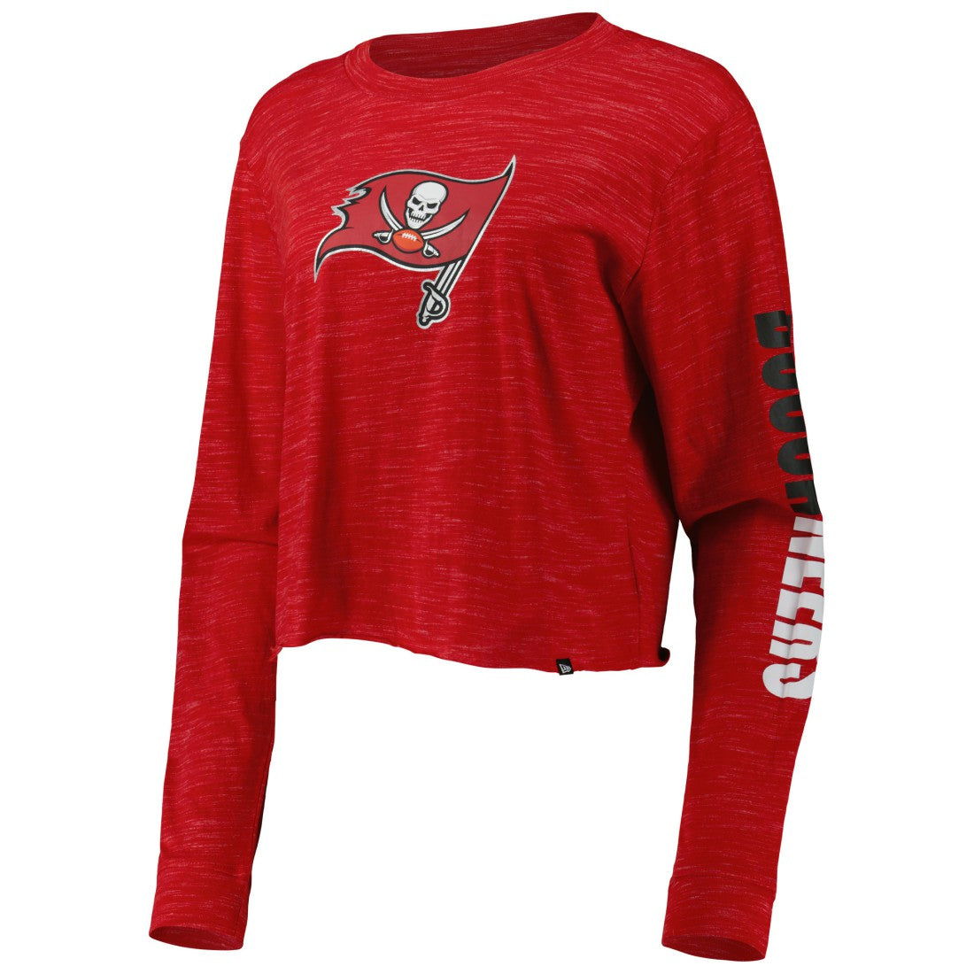 Tampa Bay Buccaneers New Era Women's Crop Long Sleeve T-Shirt - Red T-shirts