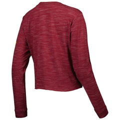 Washington Commanders New Era Women's Crop Long Sleeve T-Shirt - Burgundy T-shirts