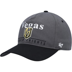 Vegas Golden Knights '47 Super Hitch Adjustable Snapback Hat - Charcoal/Black | US 4883516