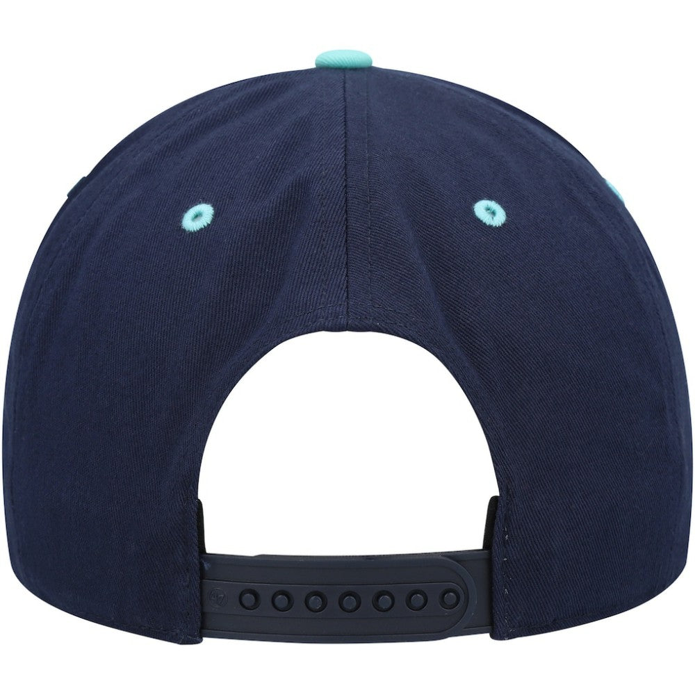 Seattle Kraken '47 Super Hitch Adjustable Snapback Hat - Deep Sea Blue/Light Blue | US 4883517