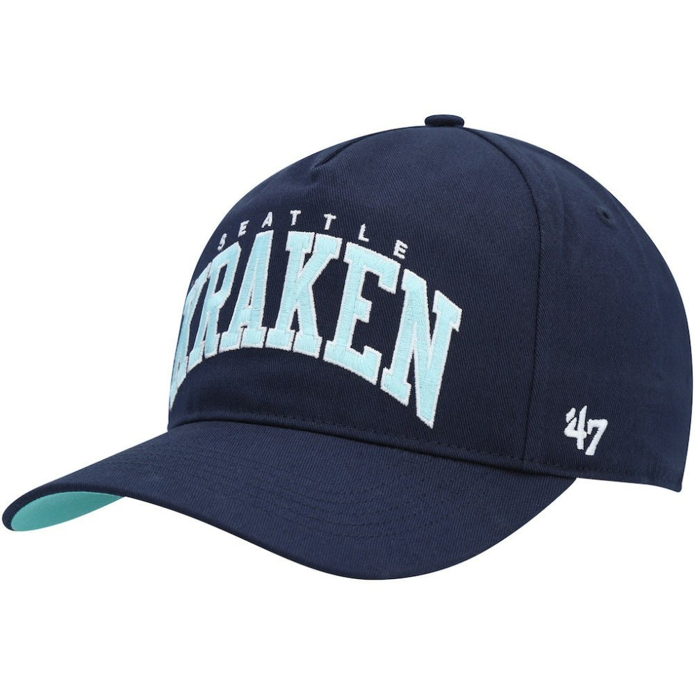 Seattle Kraken '47 Block Arch Hitch Snapback Hat - Deep Sea Blue | US 4883551