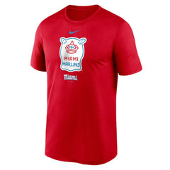 Miami Marlins Nike City Connect Logo T-Shirt - Red T-shirts