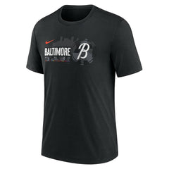 Baltimore Orioles Nike City Connect Tri-Blend T-Shirt - Black T-shirts