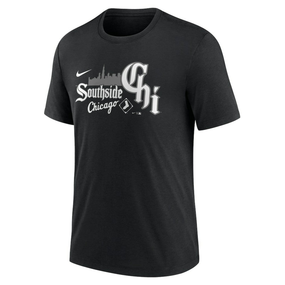 Chicago White Sox Nike City Connect Tri-Blend T-Shirt - Black T-shirts