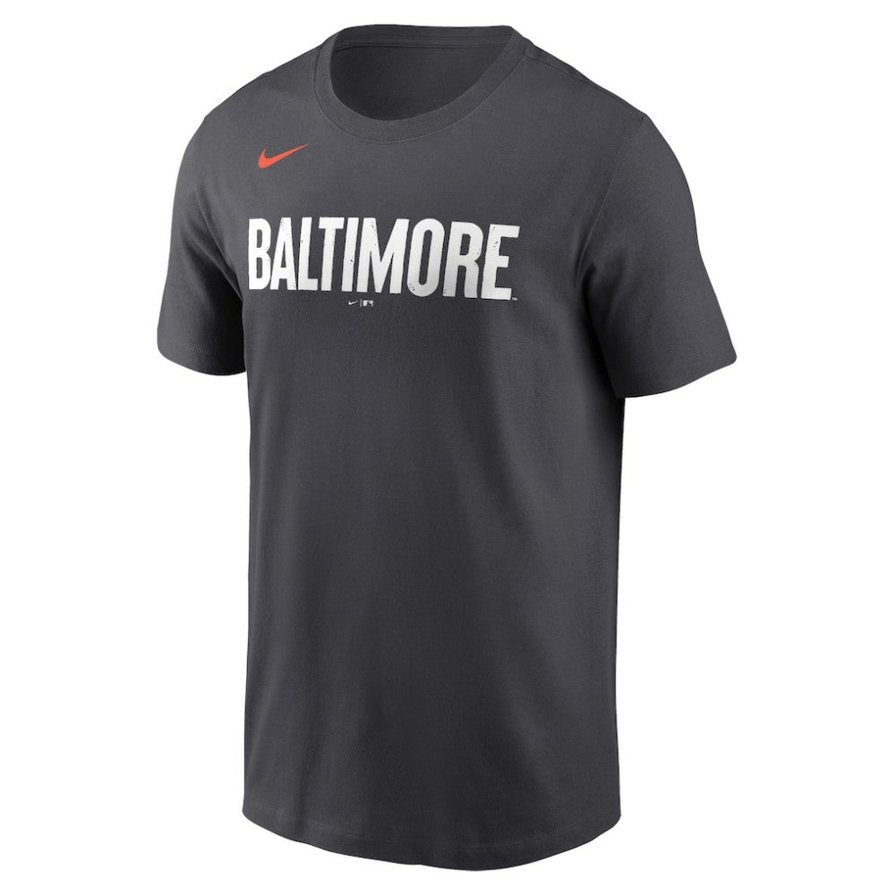 Baltimore Orioles Nike City Connect Wordmark T-Shirt - Black T-shirts
