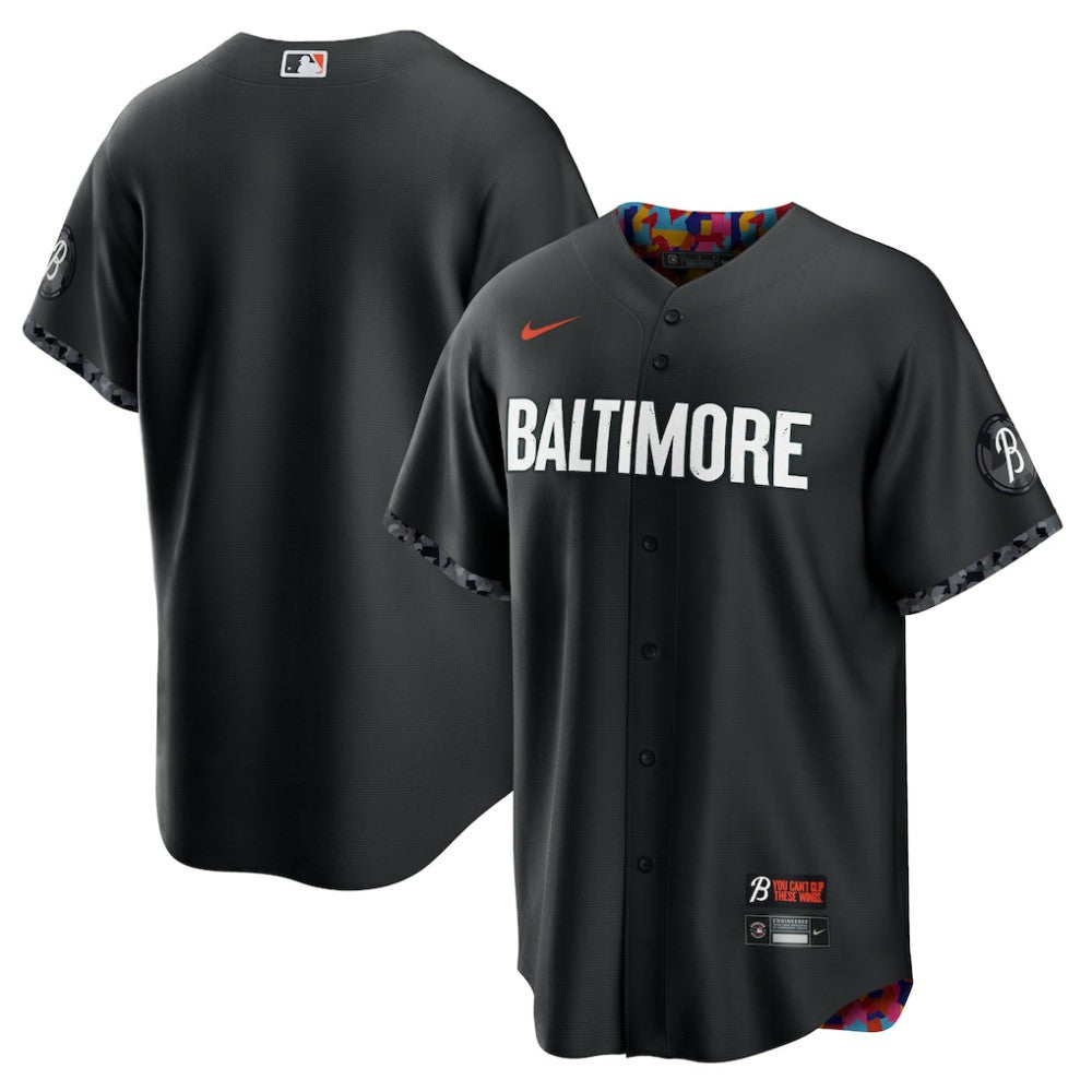 Baltimore Orioles Nike City Connect Replica Jersey - Black Jerseys