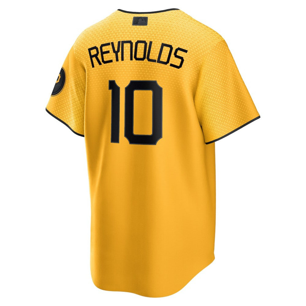 Bryan Reynolds Pittsburgh Pirates Nike City Connect Replica Player Jersey - Gold Jerseys