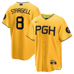 Willie Stargell Pittsburgh Pirates Nike City Connect Replica Player Jersey - Gold Jerseys