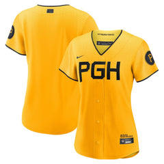 Pittsburgh Pirates Nike Women's City Connect Replica Jersey - Gold Jerseys