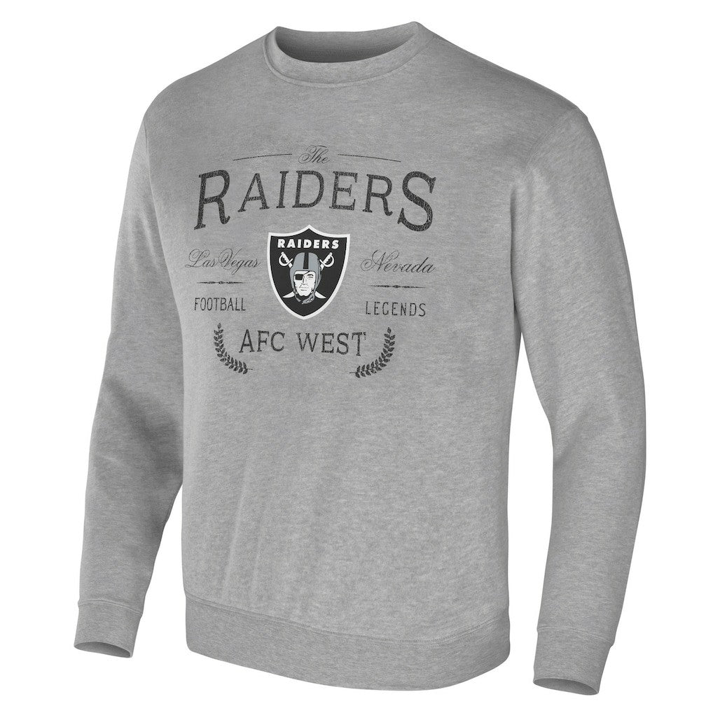 Las Vegas Raiders NFL x Darius Rucker Collection Pullover Sweatshirt - Heather Gray Pullover