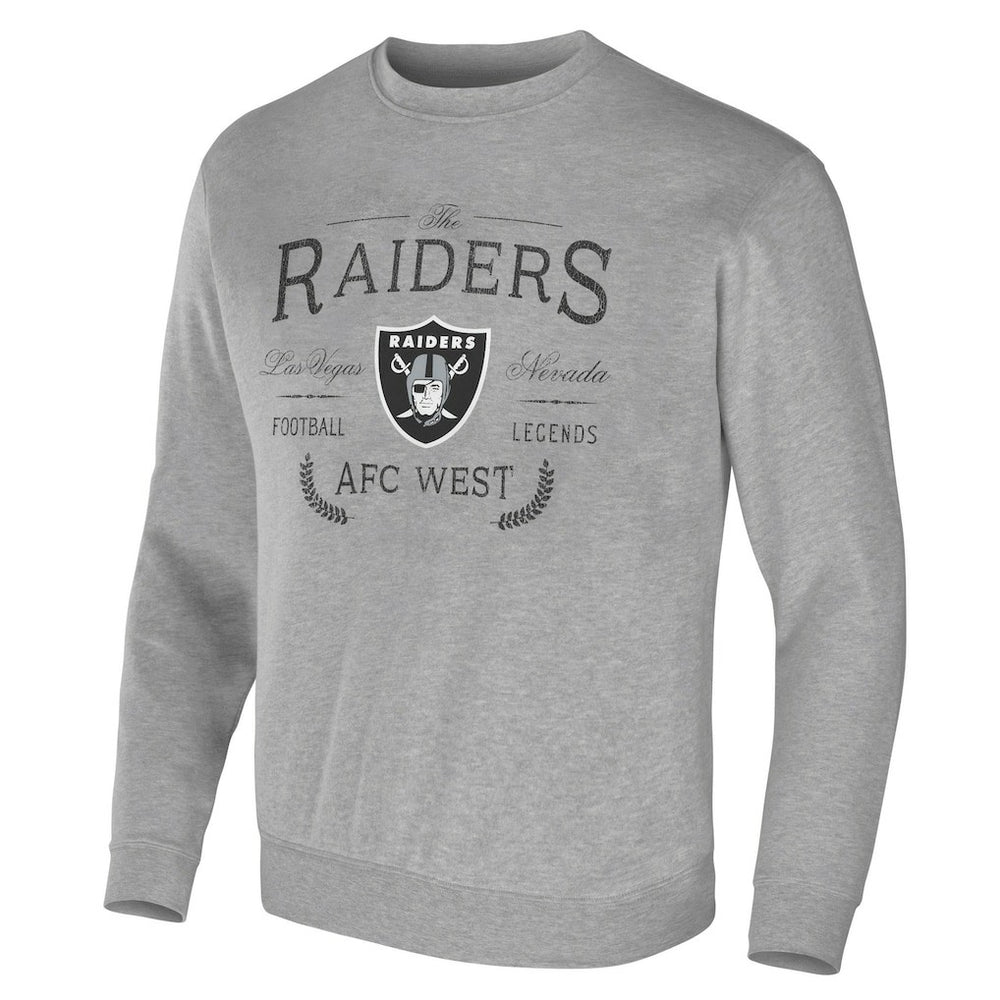 Las Vegas Raiders NFL x Darius Rucker Collection Pullover Sweatshirt - Heather Gray Pullover