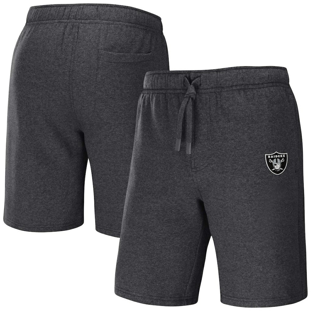 Las Vegas Raiders NFL x Darius Rucker Collection Logo Shorts - Heather Charcoal Shorts