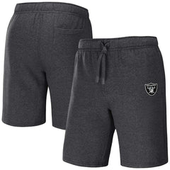 Las Vegas Raiders NFL x Darius Rucker Collection Logo Shorts - Heather Charcoal Shorts