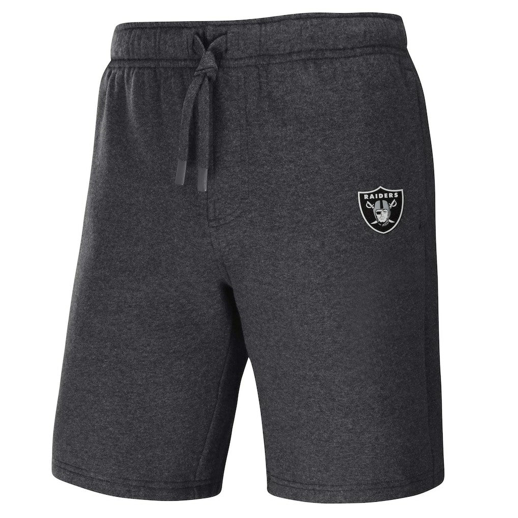 Las Vegas Raiders NFL x Darius Rucker Collection Logo Shorts - Heather Charcoal Shorts