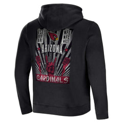 Arizona Cardinals NFL x Darius Rucker Collection Rocker Full-Zip Hoodie - Black Hoodies