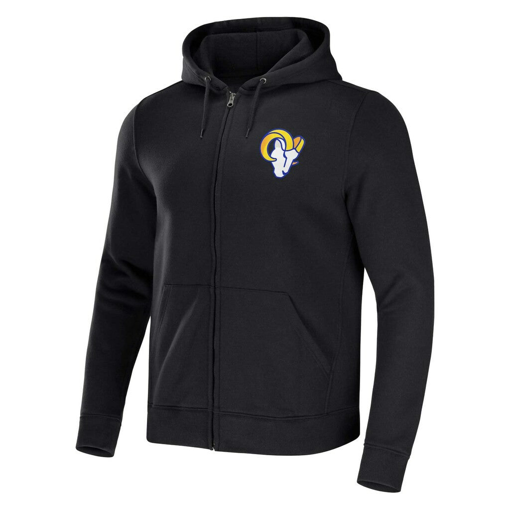 Los Angeles Rams NFL x Darius Rucker Collection Rocker Full-Zip Hoodie - Black Hoodies