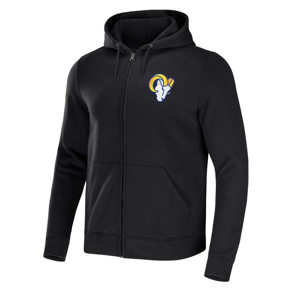 Los Angeles Rams NFL x Darius Rucker Collection Rocker Full-Zip Hoodie - Black Hoodies