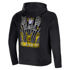 Los Angeles Rams NFL x Darius Rucker Collection Rocker Full-Zip Hoodie - Black Hoodies