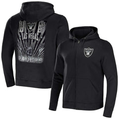 Las Vegas Raiders NFL x Darius Rucker Collection Rocker Full-Zip Hoodie - Black Hoodies