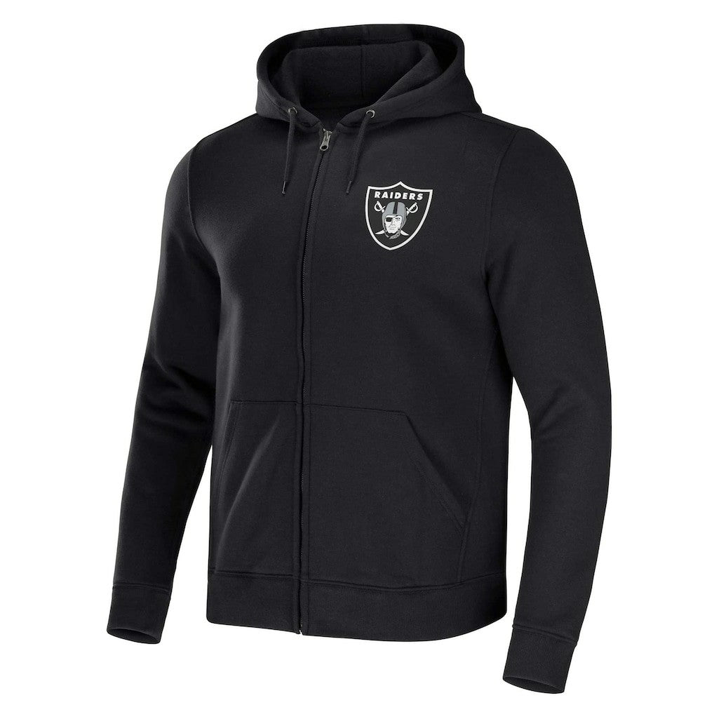 Las Vegas Raiders NFL x Darius Rucker Collection Rocker Full-Zip Hoodie - Black Hoodies
