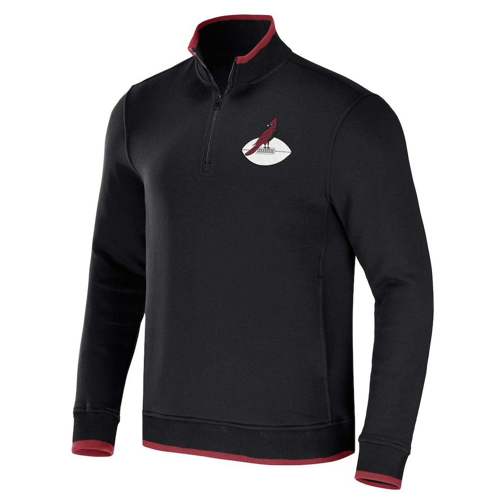 Arizona Cardinals NFL x Darius Rucker Collection Logo Quarter-Zip Top - Black Tops