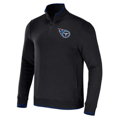 Tennessee Titans NFL x Darius Rucker Collection Logo Quarter-Zip Top - Black Tops
