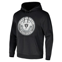 Las Vegas Raiders NFL x Darius Rucker Collection Washed Pullover Hoodie - Black Hoodies