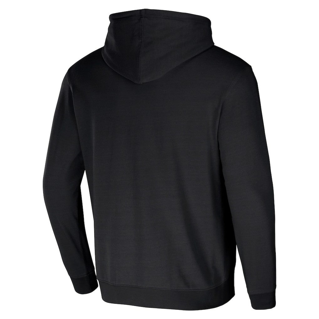 Las Vegas Raiders NFL x Darius Rucker Collection Washed Pullover Hoodie - Black Hoodies