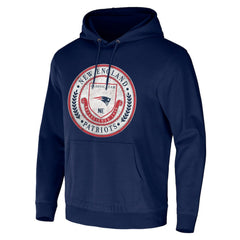 New England Patriots NFL x Darius Rucker Collection Washed Pullover Hoodie - Navy Hoodies